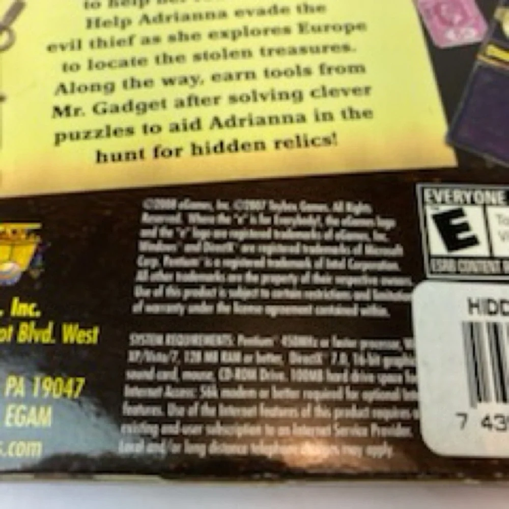 eGames hidden relics